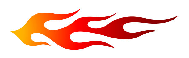 部落热杆火焰摩托车和汽车贴花图形图片下载