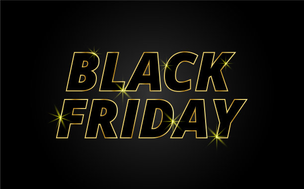 文字效果黑色星期五的背景设计图片下载