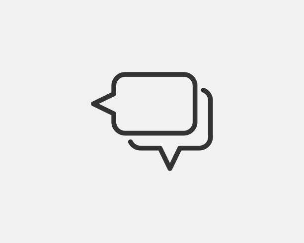 聊天图标设计元素对话气泡语音符号图片下载