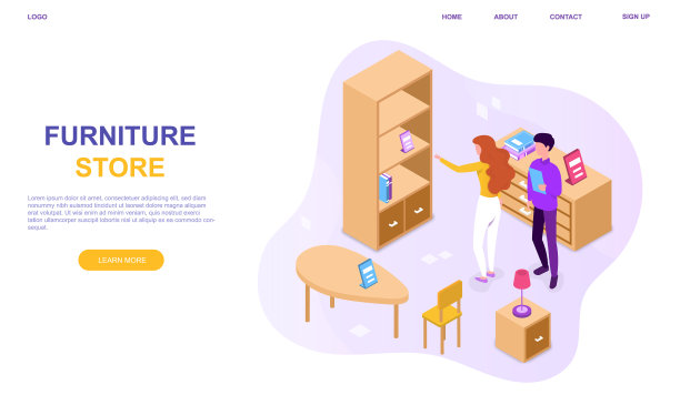 卖家帮助客户选择家具图片下载