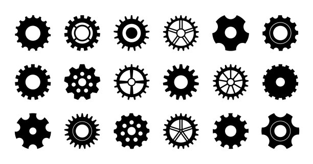 齿轮图标齿轮为工业齿轮图片下载