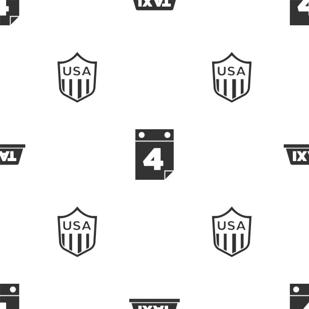 设置出租车车顶日历与日期7月4日和图片下载