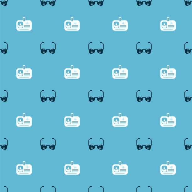 戴上盲镜和识别牌图片下载