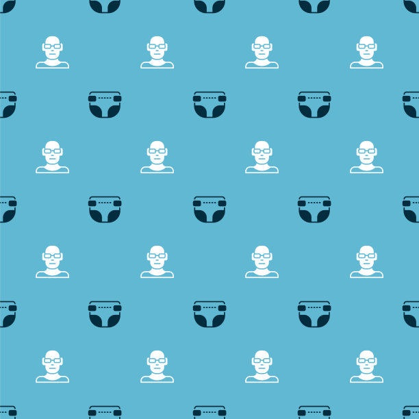 设置成人尿布和视力差无缝图片下载