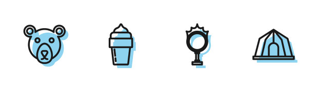 设置线马戏团火箍熊头冰淇淋图片下载