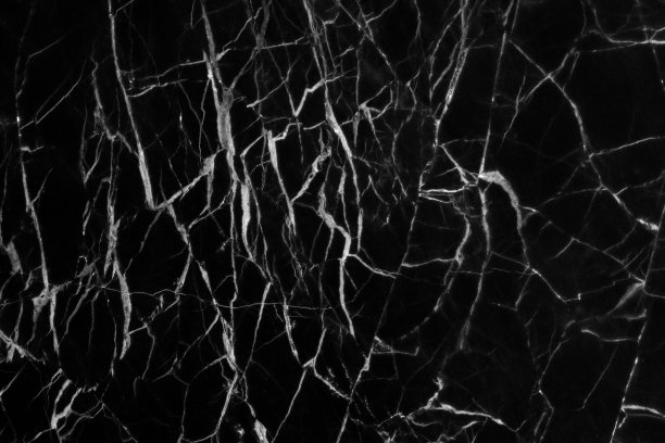 黑色大理石纹理背景，高分辨率无缝花纹，适用于设计、艺术作品及室内外。图片下载