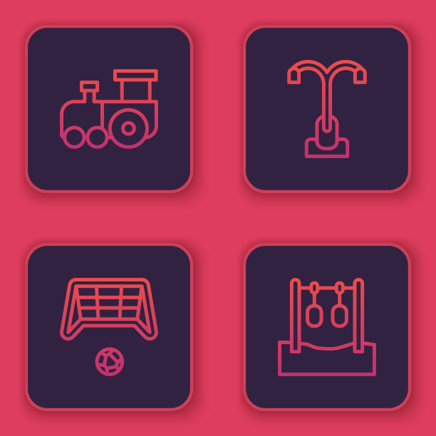 设线玩具火车足球球门与球街图片下载