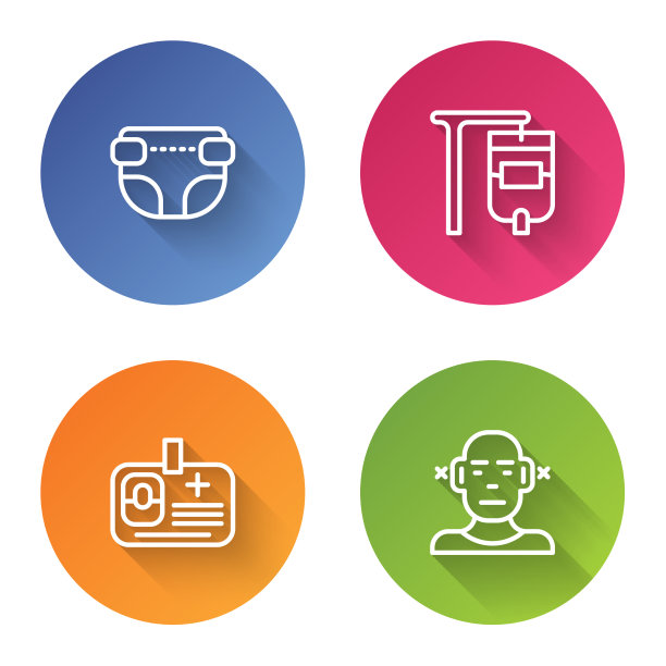 设置线成人尿布iv袋标识图片下载