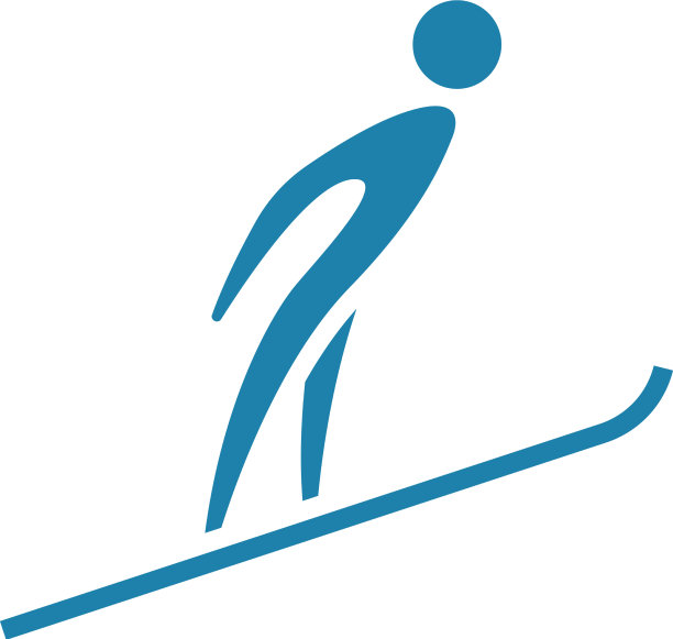 跳台滑雪图标图片下载