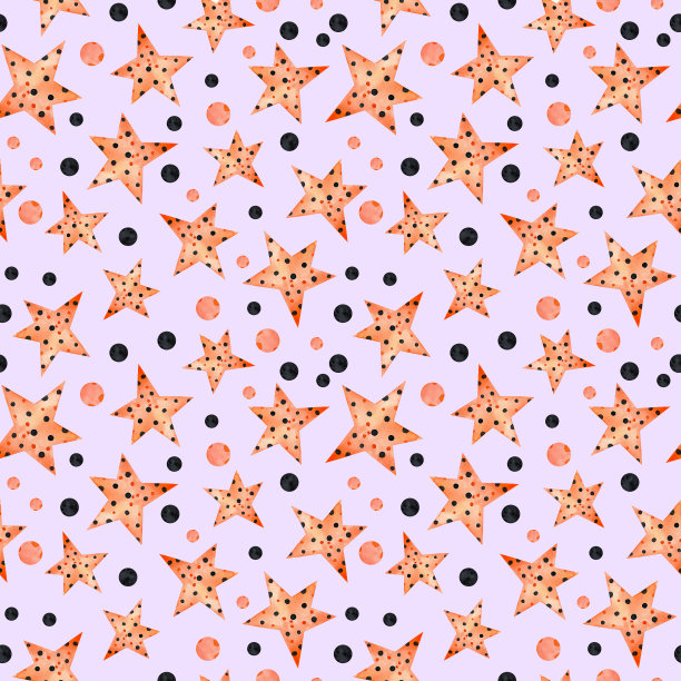 紫色图案上的星星和小点图片下载