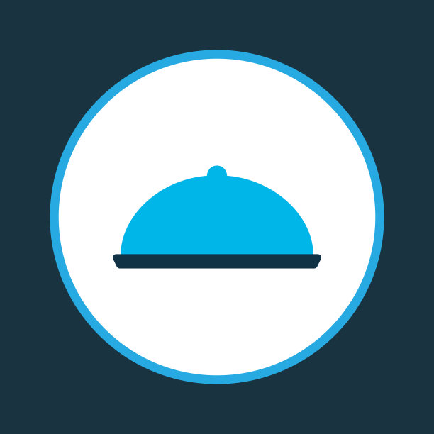 食品图标颜色象征优质隔离图片下载