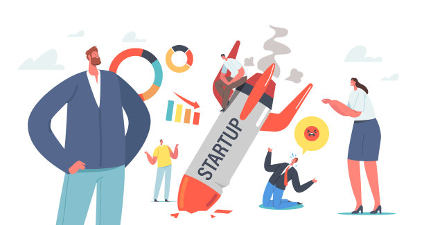 创业失败业务失败崩溃图片下载