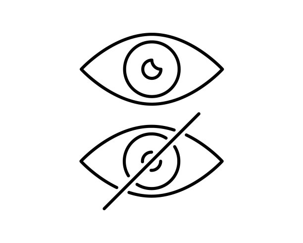 无视图图标，不可见图标，现代简单图标图片下载