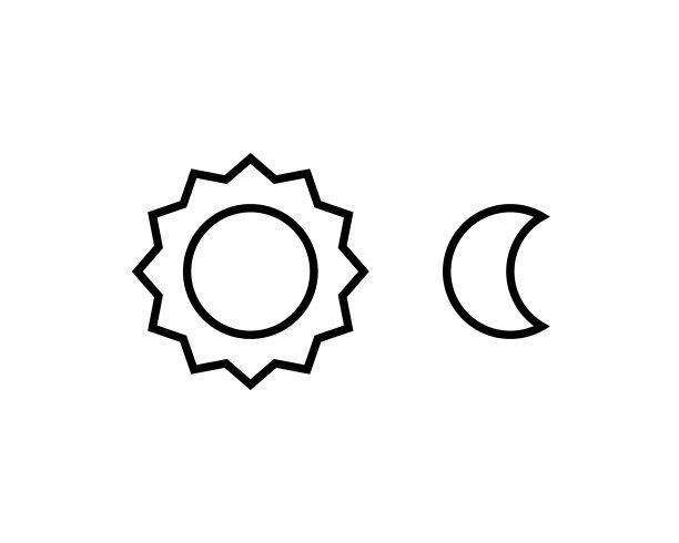 日月平图标为日月标志图片下载