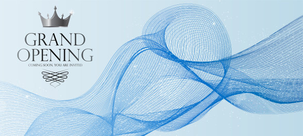 盛大开业豪华邀请横幅背景图片下载