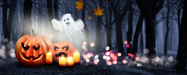 万圣节的节日装饰。图片下载