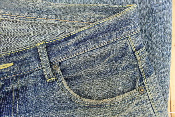 牛仔裤纹理背景图片下载