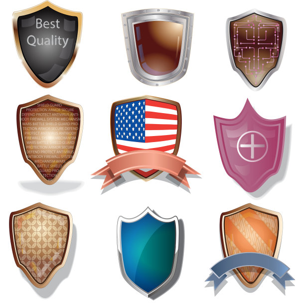 保护盾图标模板图片下载
