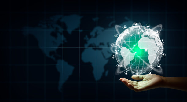 新世界商业联系概念。图片下载