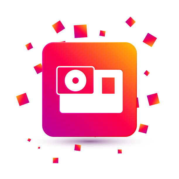 白色行动极端的相机图标孤立在白色图片下载