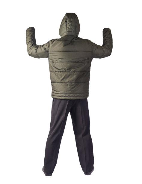 男夹克，裤子和皮鞋被隔离在白色背景上。图片下载