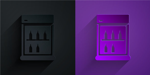 剪纸商业冰箱，以储存饮料图片下载