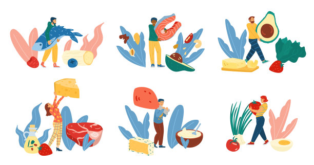 设定男性和女性角色跟随图片下载