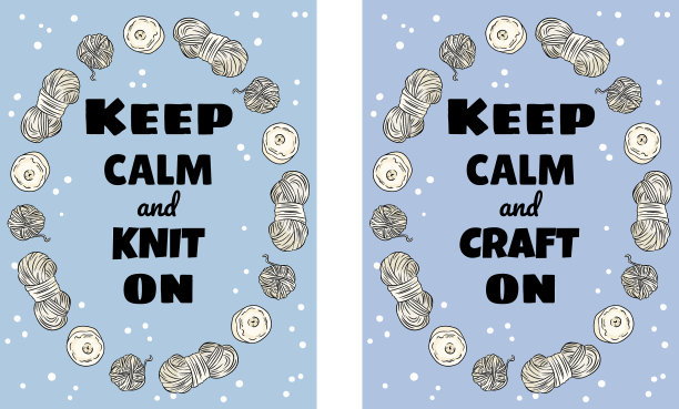 保持冷静，精心制作棉花明信片图片下载