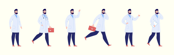 医生角色创建与各种姿势图片下载