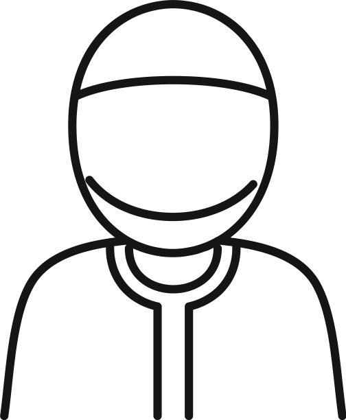穆斯林移民图标轮廓风格图片下载