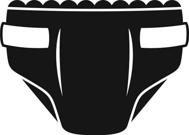 抗菌尿布图标简约风格图片下载