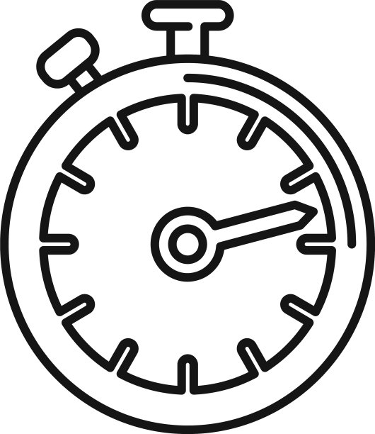 驾驶学校秒表图标轮廓风格图片下载
