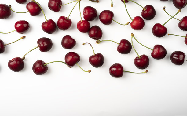 樱桃背景樱桃平铺设计图片下载