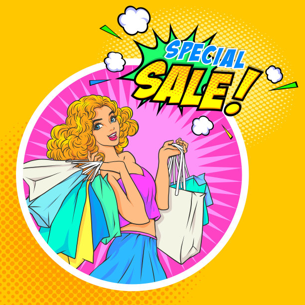 女人在购物图片下载