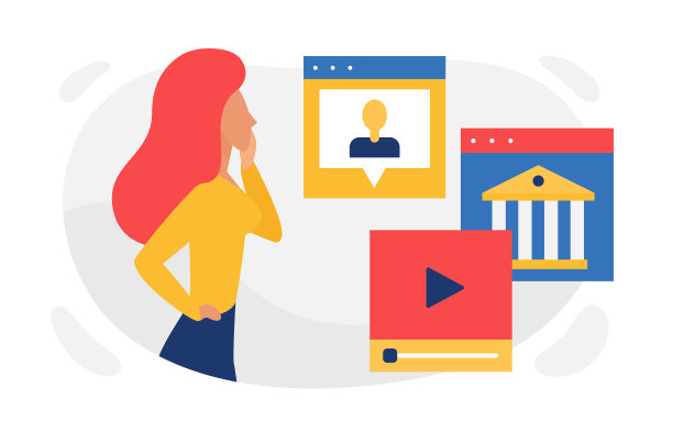 在线教育课程女学生图片下载