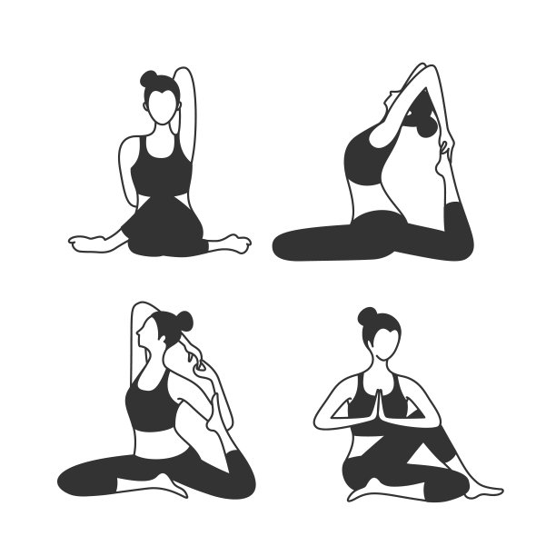 瑜伽坐式图片下载