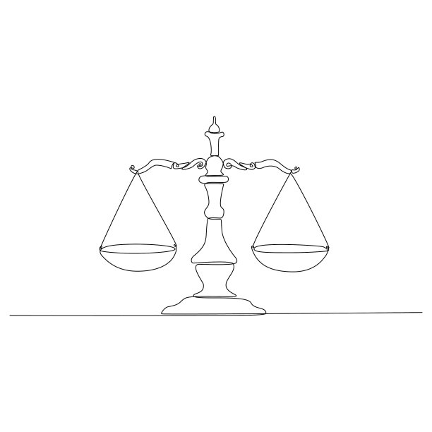 连续线绘制球场标尺符号图片下载