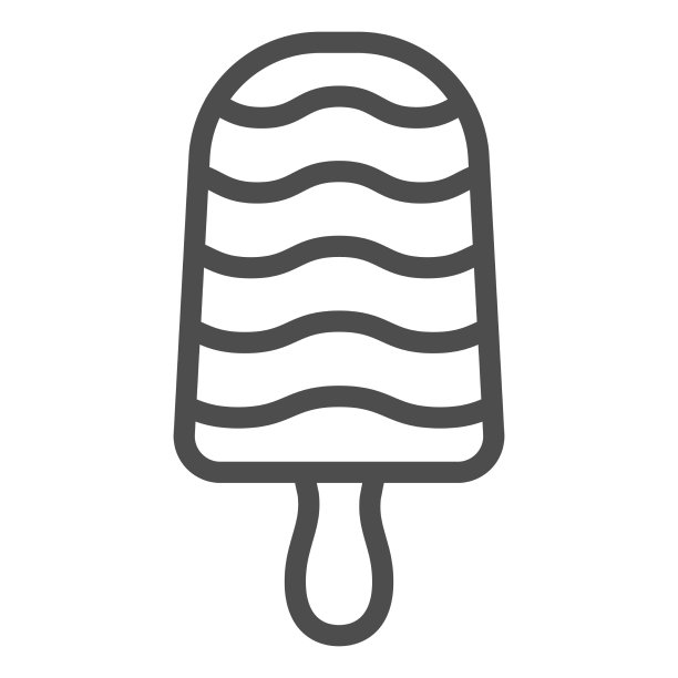 冰淇淋与水果层线图标冰淇淋图片下载