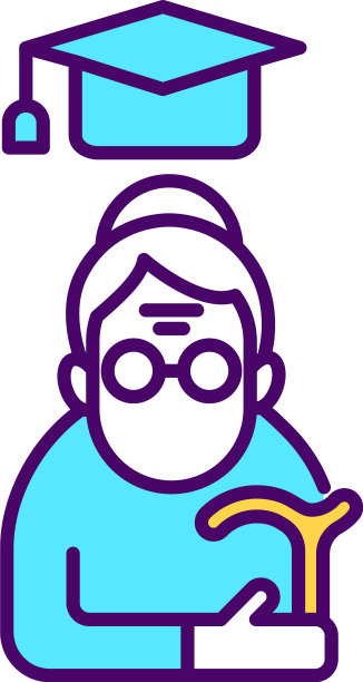 教育老人RGB颜色图标图片下载