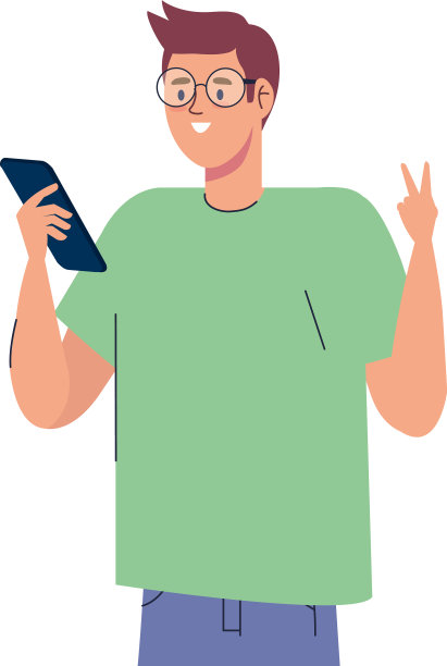 有智能手机的男性网红图片下载