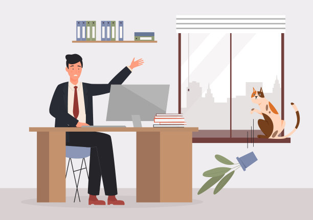 有问题的行为家养动物猫图片下载