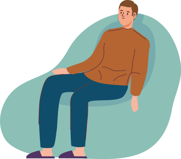 沙发上的男人图片下载