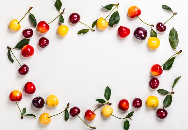 新鲜成熟的樱桃图片下载