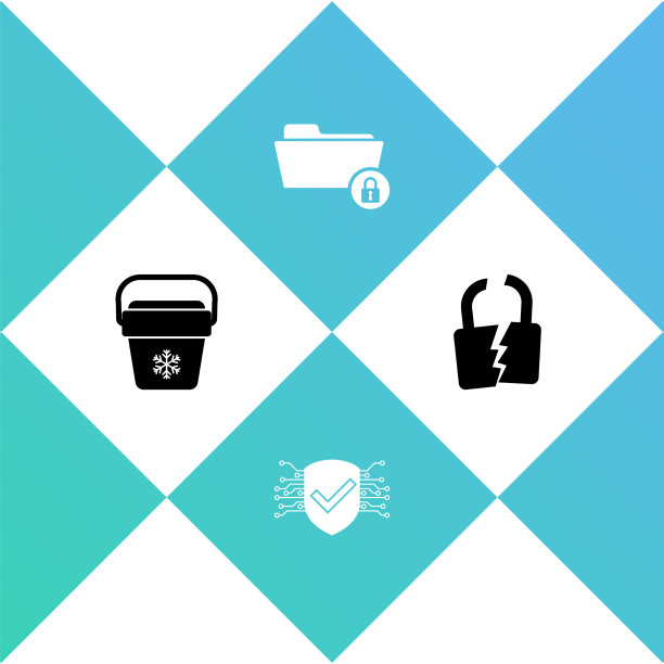 设置冷却器袋网络安全文件夹和锁图片下载