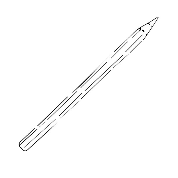 铅笔手绘草图孤立在白色图片下载