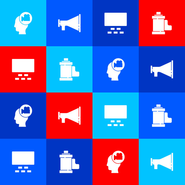 设置头与摄像机扩音器电影院礼堂图片下载