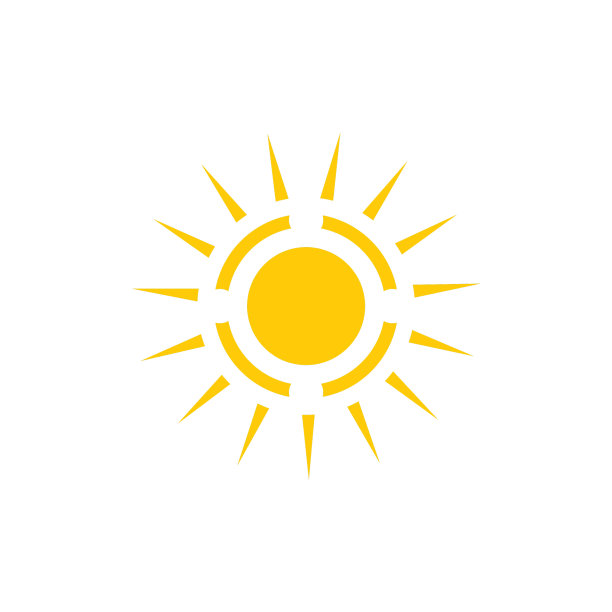 黄太阳标志设计模板图片下载
