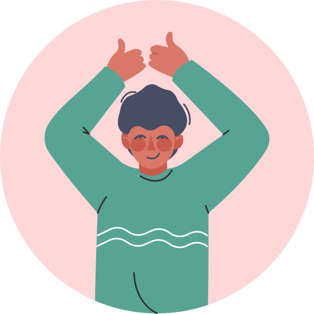 十几岁的男孩做着很酷的手势十几岁的表达图片下载