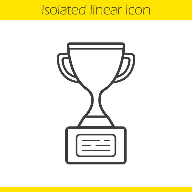 冠军杯线性图标图片下载