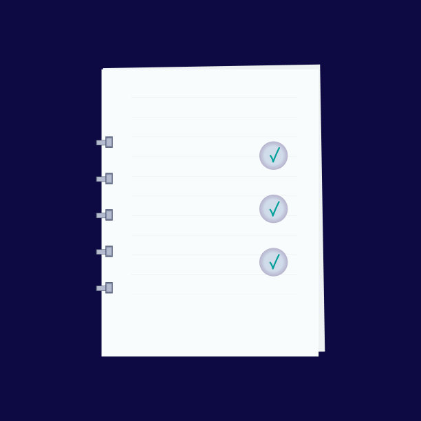 调查表，纸页或检查表。选择一个测试，考试，问卷或测验。选择问题和答案并打勾。调查结果的形式，报告，时间表，投票。矢量图图片下载